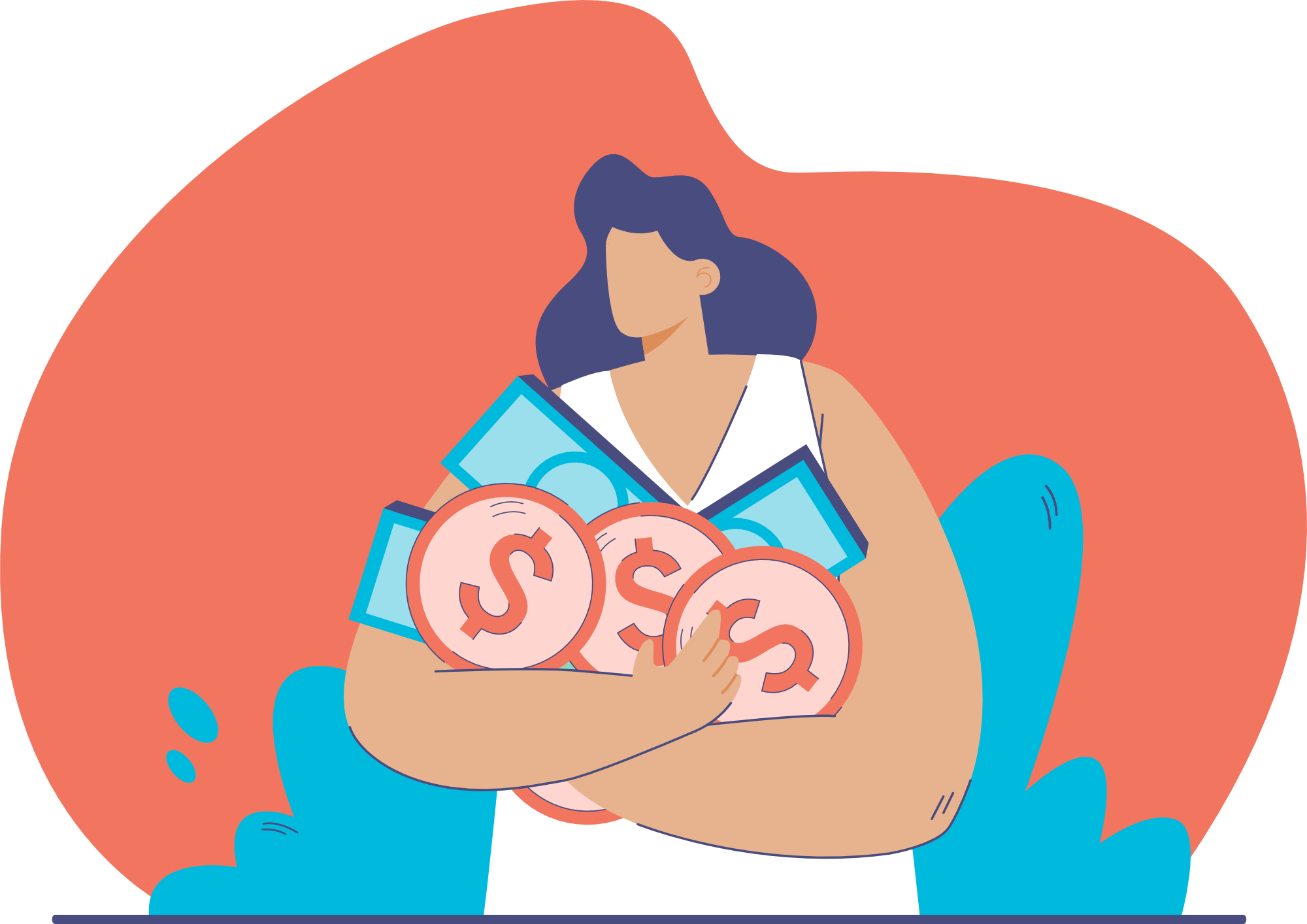 Woman Holding Money Woman Holding Money
